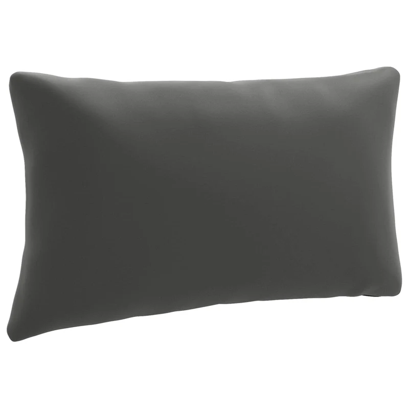 Back Cushion PUTTEN 100% Polyester Anthracite 80 x 40 x 15 cm