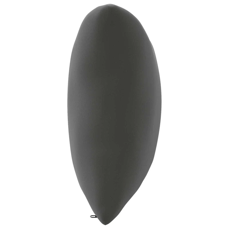 Back Cushion PUTTEN 100% Polyester Anthracite 80 x 40 x 15 cm