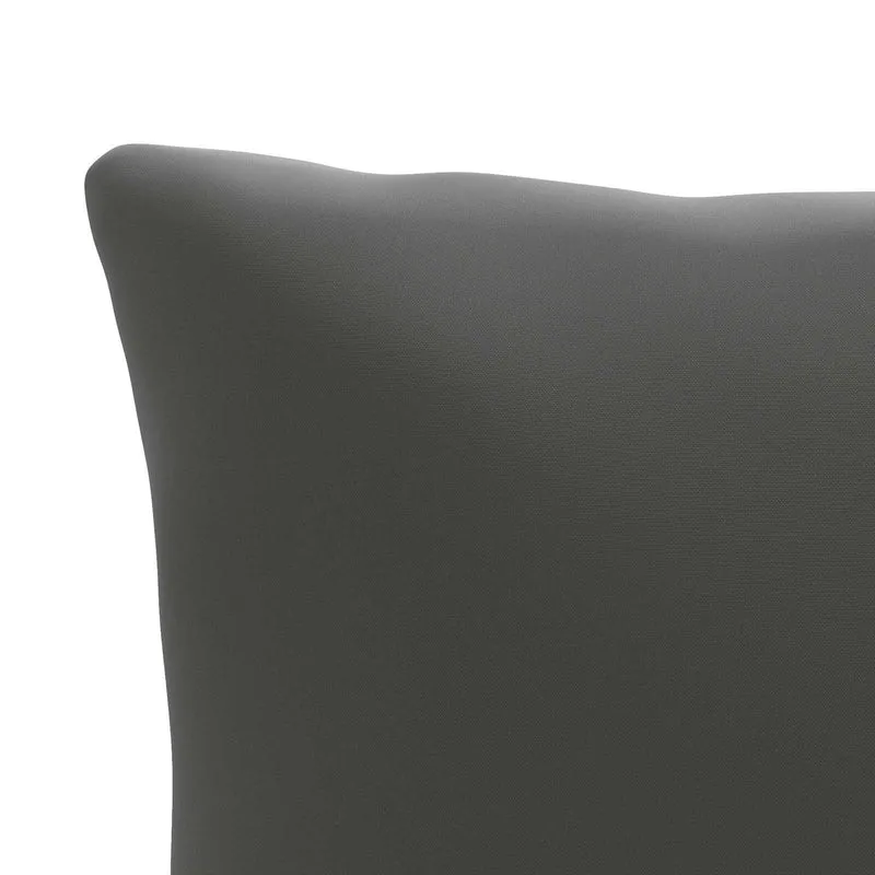 Back Cushion PUTTEN 100% Polyester Anthracite 80 x 40 x 15 cm