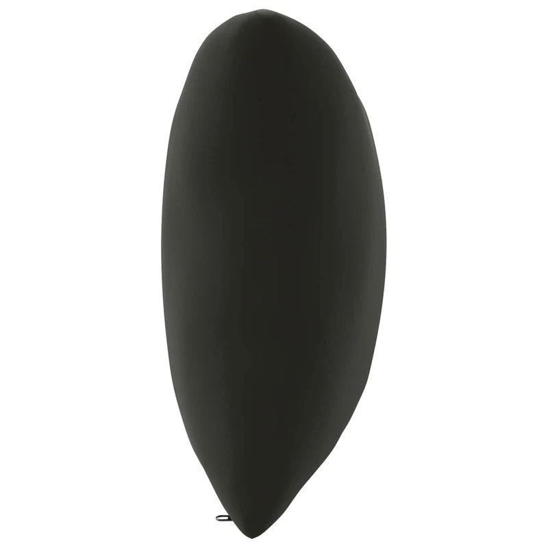 Back Cushion PUTTEN 100% Polyester Black 80 x 40 x 15 cm