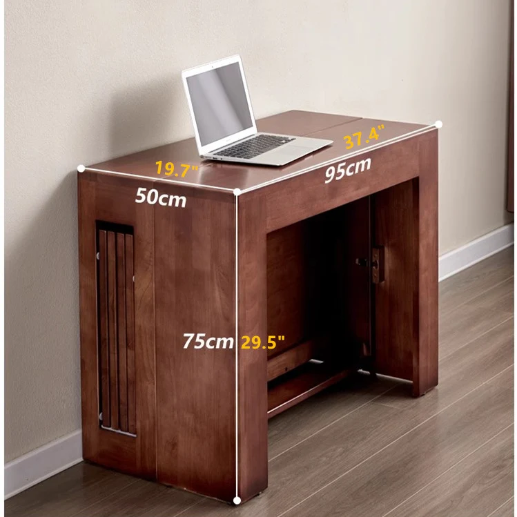 Table gain de place et extensible avec 4 rallonges