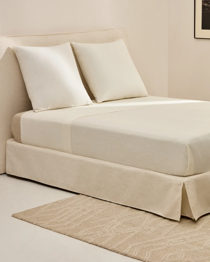 Simmel beige top sheet 240 x 280 cm