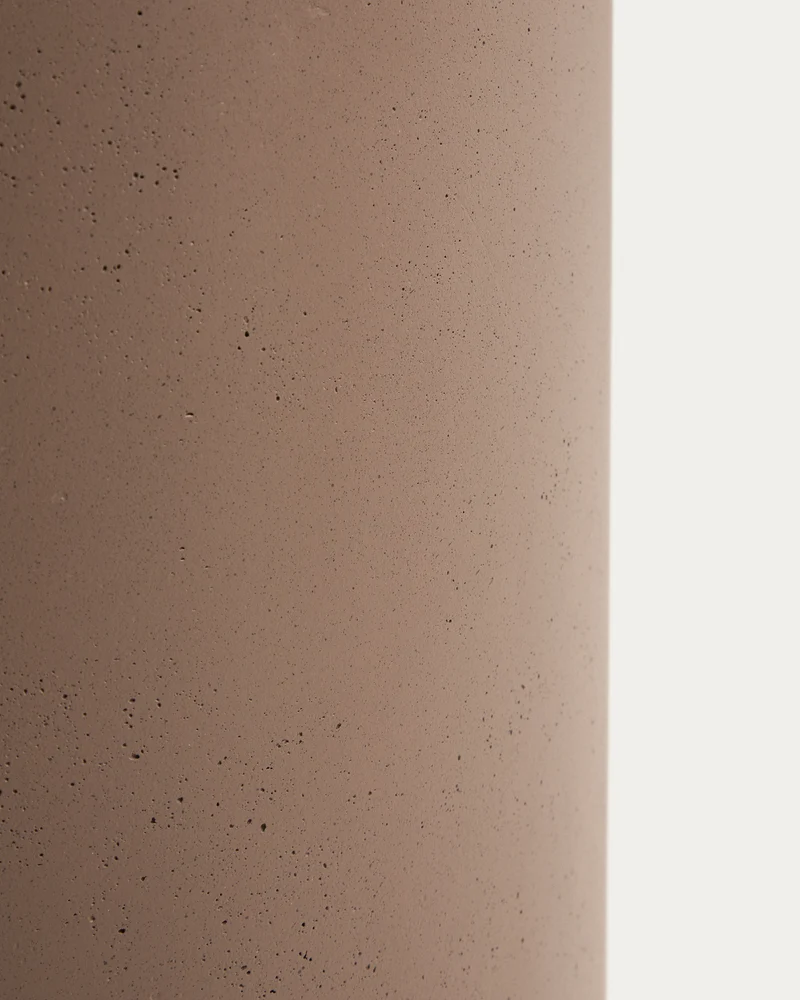 Aiguablava brown cement planter Ø 42cm
