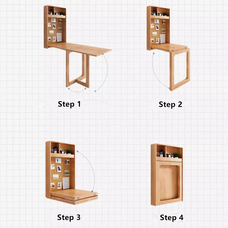 Bureau pliant mural et table à manger