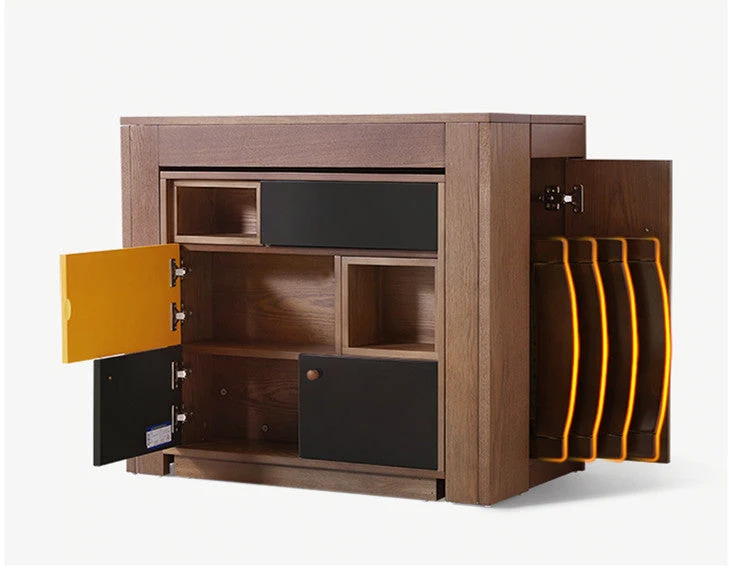 2021 nouvelle table de salle à manger extensible peu encombrante avec armoire de rangement