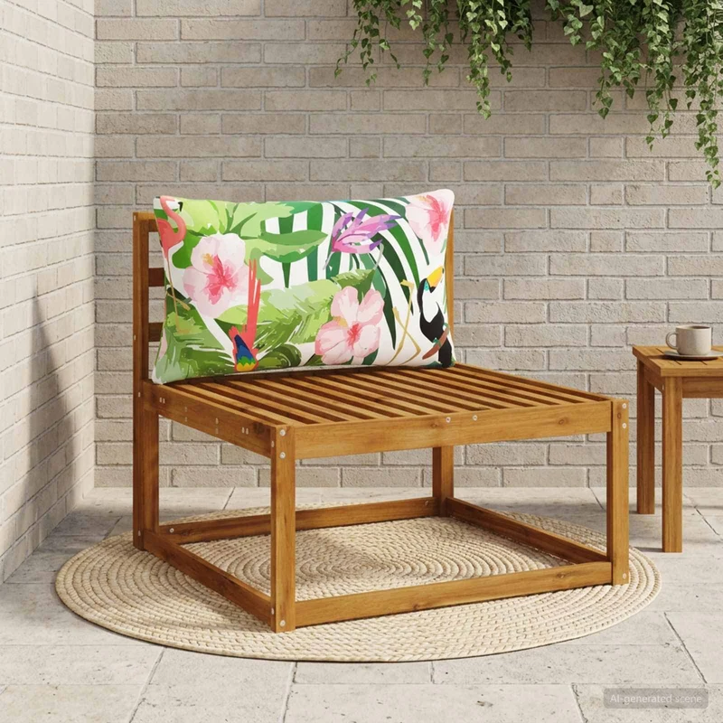 Back Cushion PUTTEN 100% Polyester Multicolour 80 x 40 x 15 cm