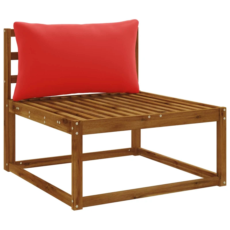 Back Cushion PUTTEN 100% Polyester Red 80 x 40 x 15 cm