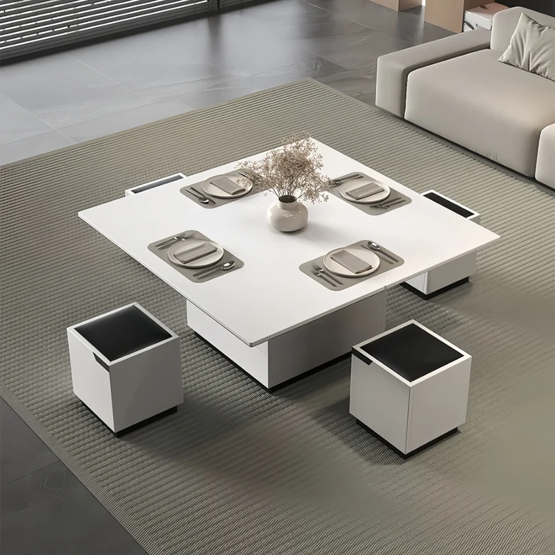 Table basse élévatrice multifonction 3 en 1 à faible encombrement