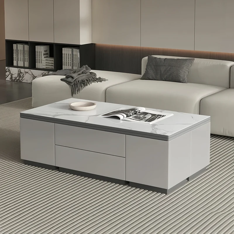 Table basse élévatrice multifonction 3 en 1 à faible encombrement