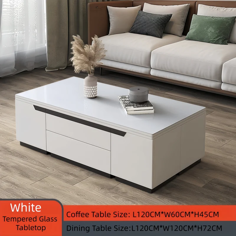 Table basse élévatrice multifonction 3 en 1 à faible encombrement