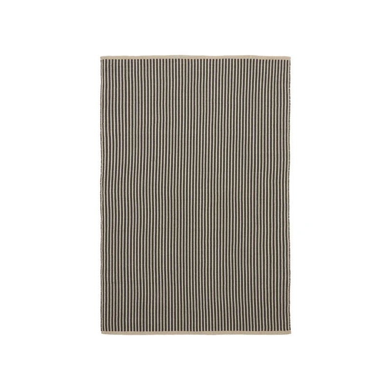 Satanca Beige and Black Striped Rug, 160 x 230 cm