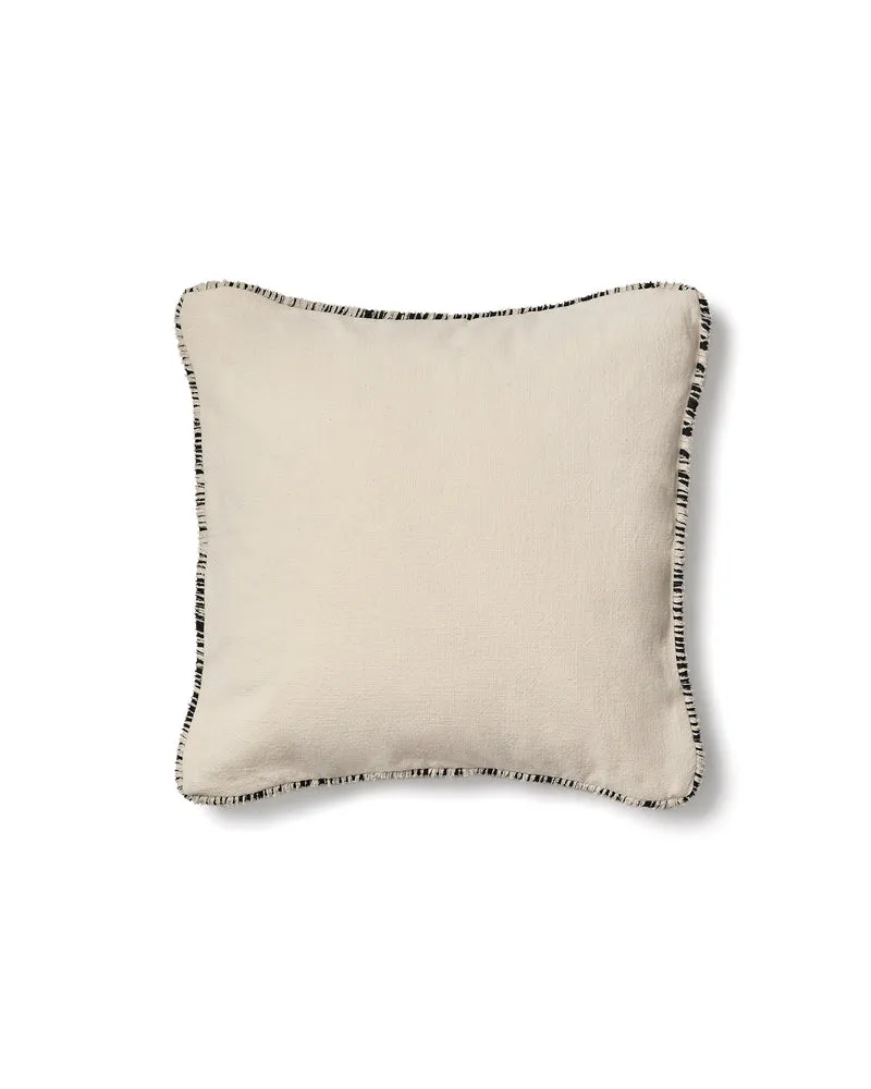 Enari beige cushion cover with black trim 50 x 50cm