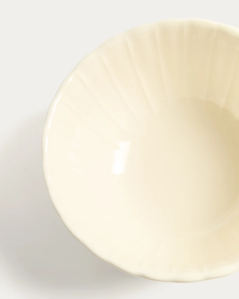 Beige Varla ceramic bowl