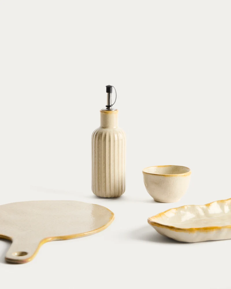 Belor white ceramic serving board 33 x 22.6cm
