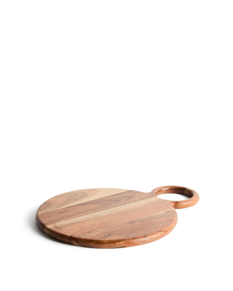Dalme acacia wood serving board Ø26.5cm