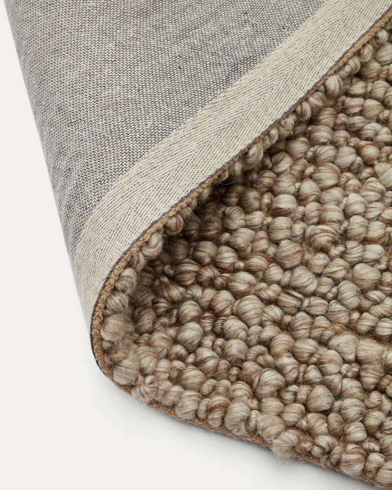 Lubrin rug in grey wool, 200 x 300 cm