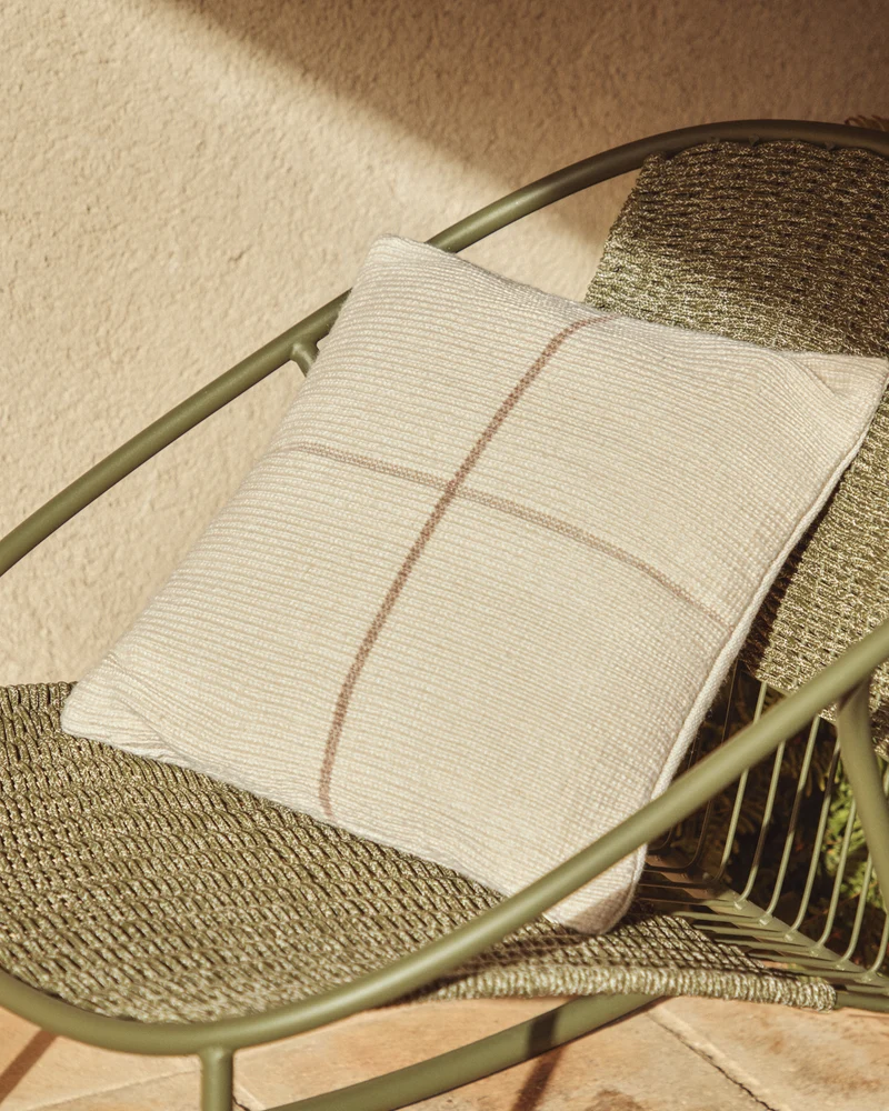 Atima beige cushion cover
