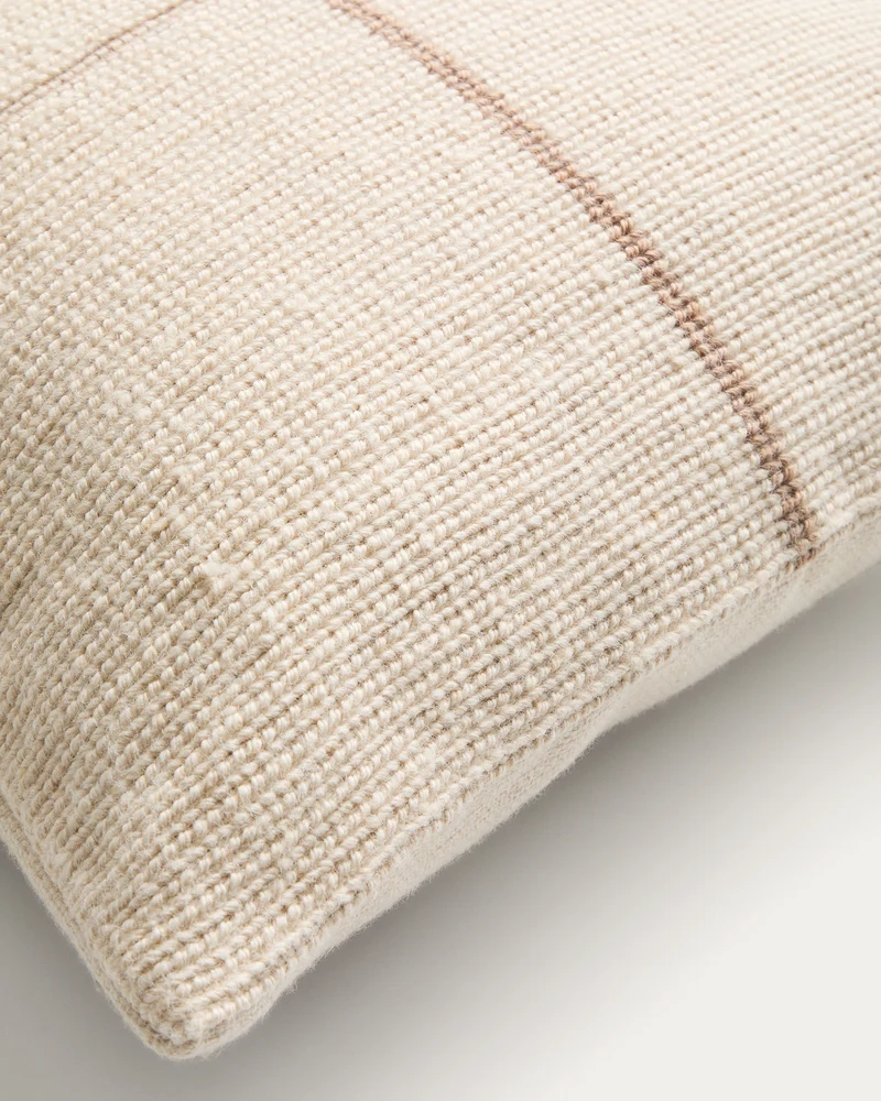 Atima beige cushion cover