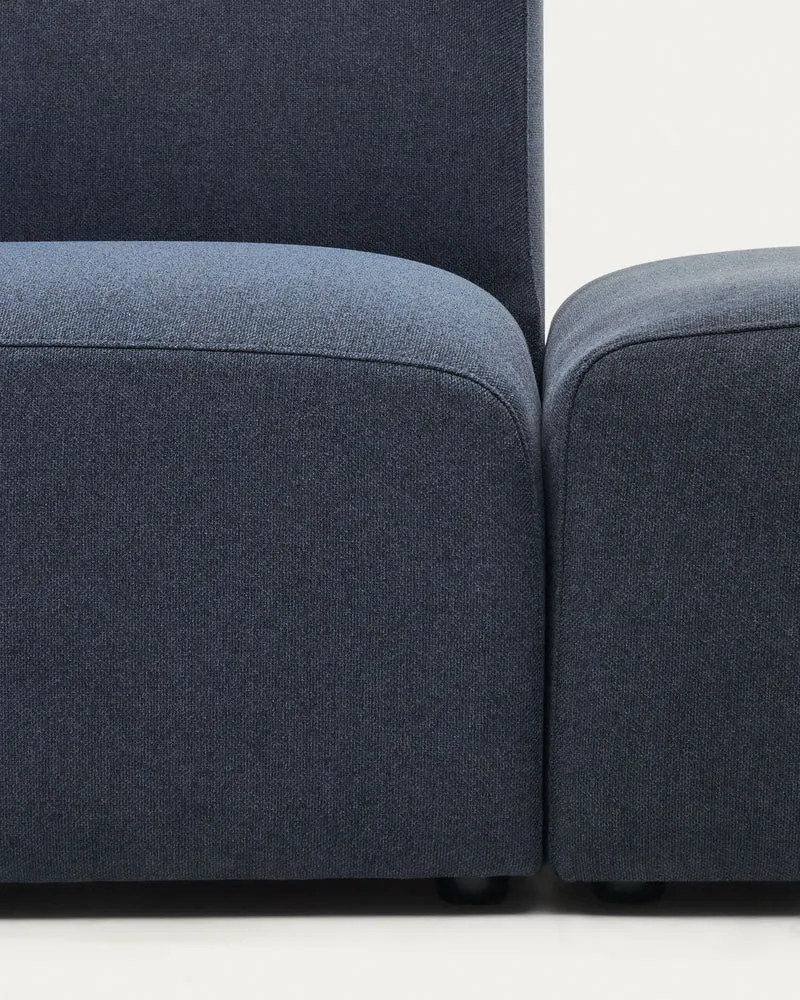 Neom 1-Seater Sofa with Pouffe - Blue