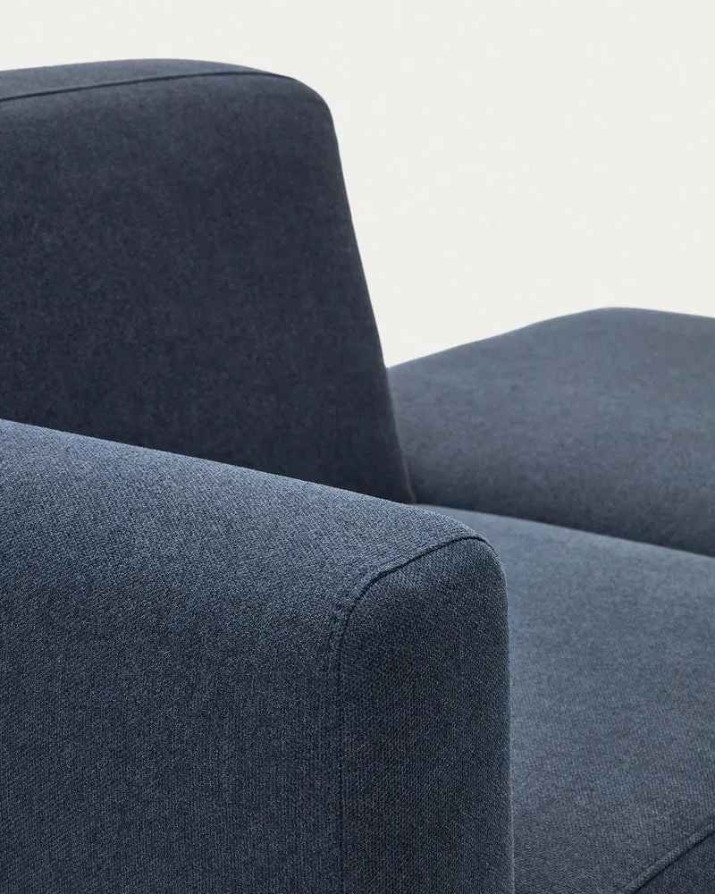 Neom 1-Seater Sofa with Pouffe - Blue