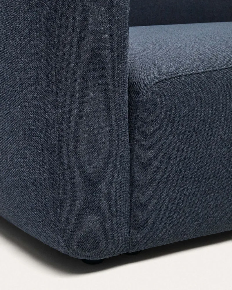 Neom 1-Seater Sofa with Pouffe - Blue