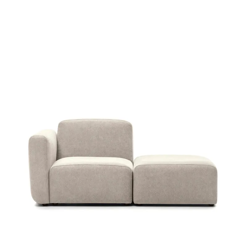 Neom 1-Seater with Pouffe - Beige