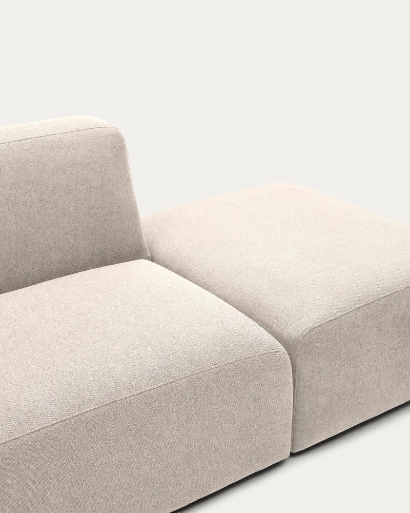 Neom 1-Seater with Pouffe - Beige