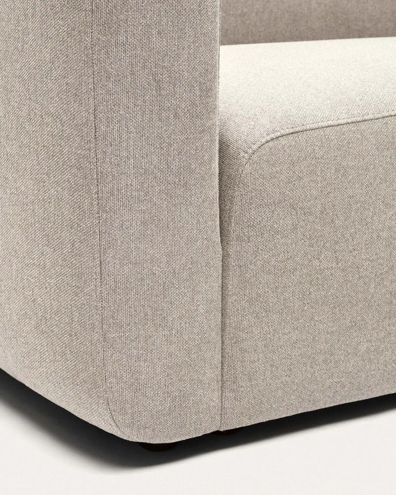 Neom 1-Seater with Pouffe - Beige