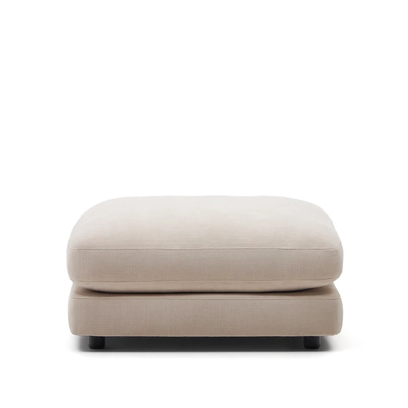 Gala Footrest - Beige Chenille