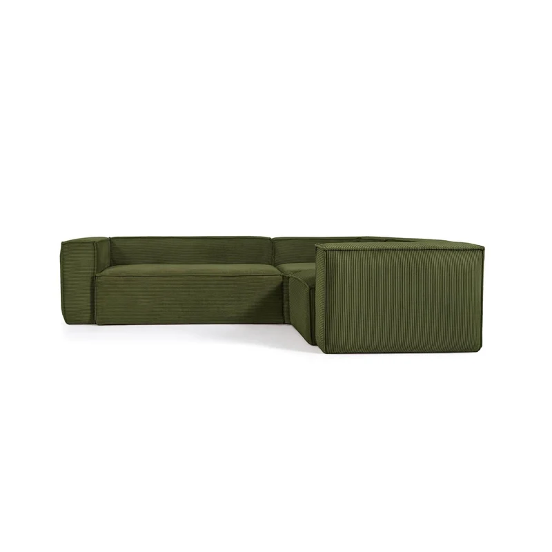 Blok Corner Sofa - Green Corduroy