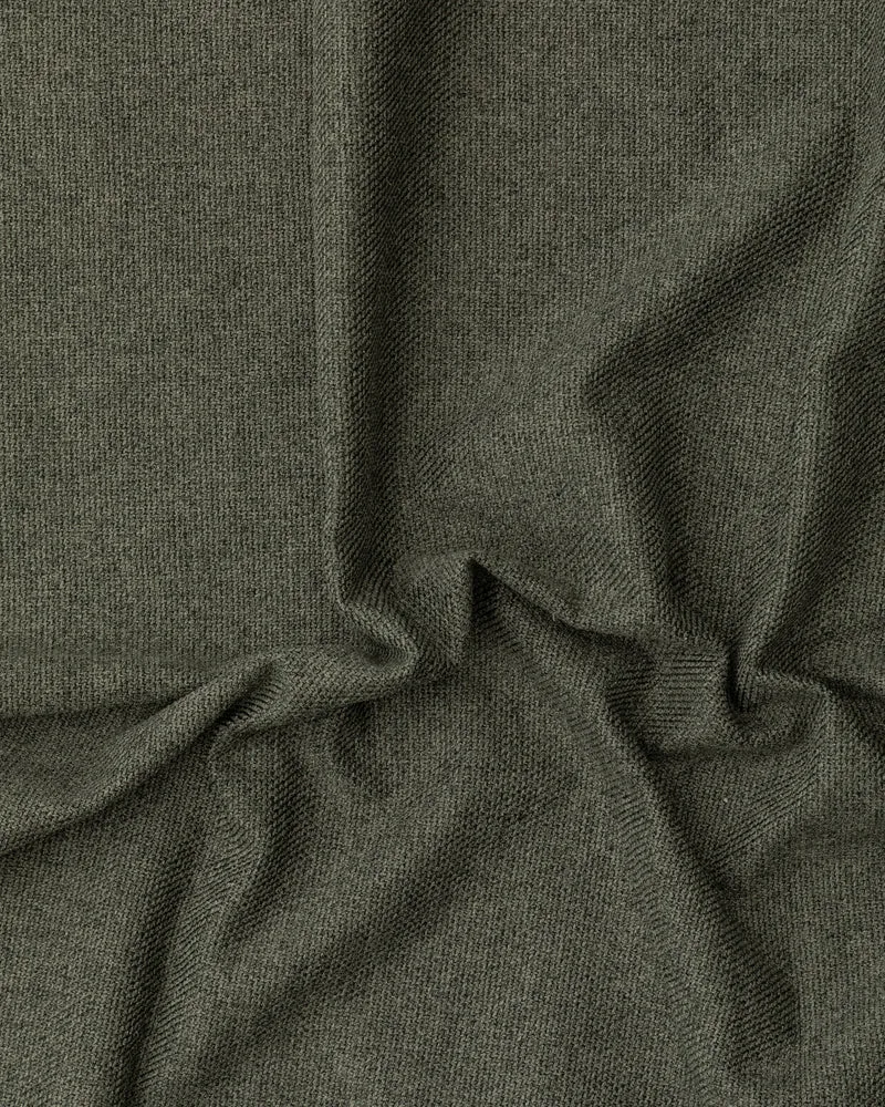 Club dark green bouclé armchair