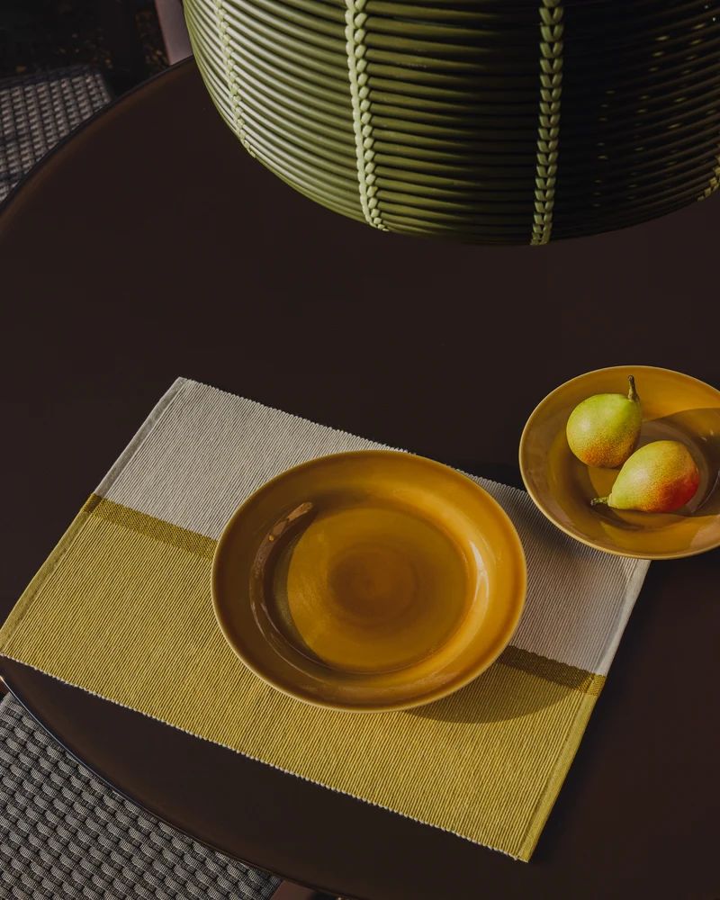 Tari set of 2 yellow placemats 35 x 50 cm