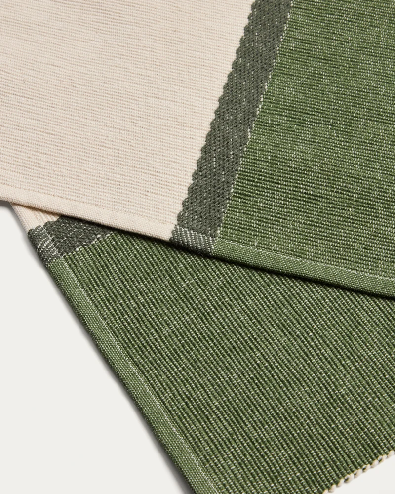 Tari set of 2 green placemats 35 x 50 cm