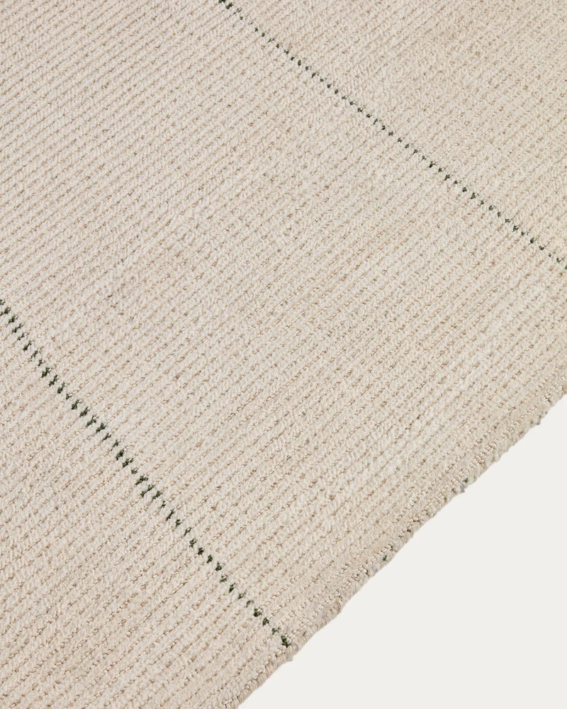 Lisdan ecru green graphic detail 200 x 300cm