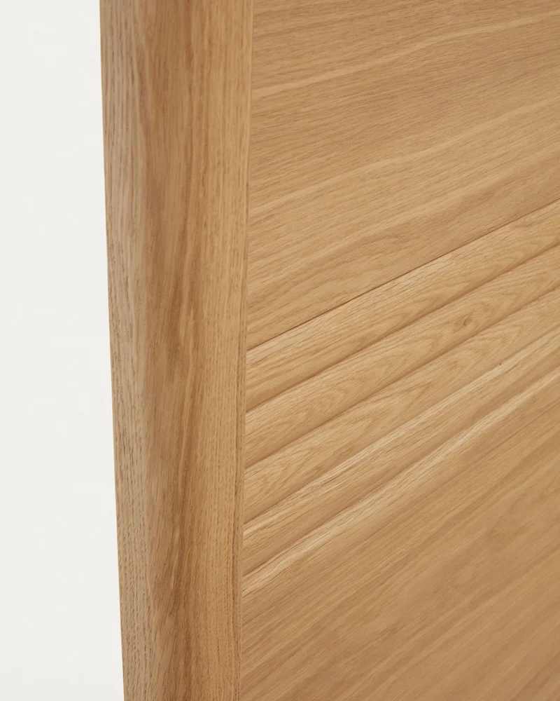 Lenon oak wood and veneer bed for 90 x 200 cm mattress, FSC MIX Credit