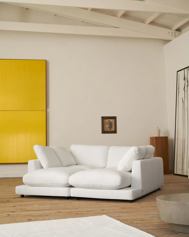 Gala 3-Seater with Double Chaise - Chenille