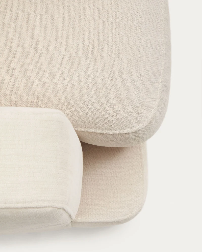 Gala 4-Seater with Chaise - Beige Chenille