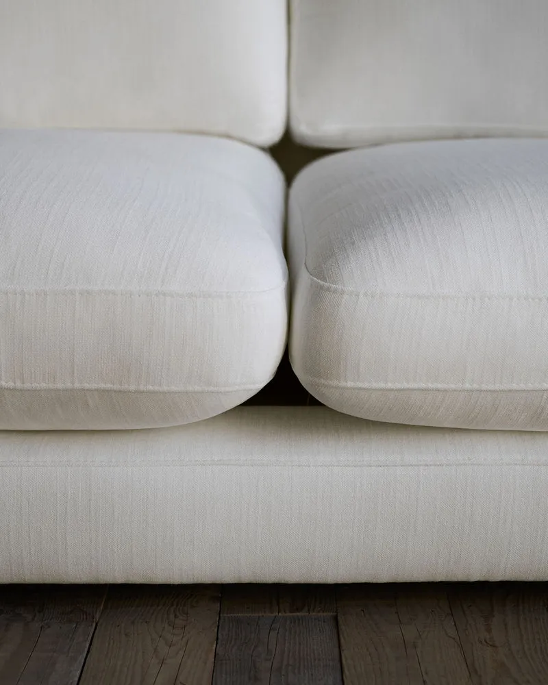 Gala 4-Seater with Chaise - White Chenille