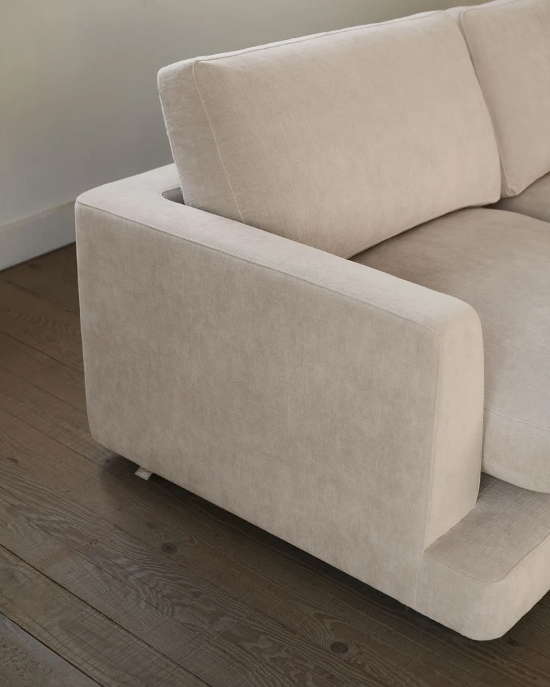 Gala 3-Seater - Beige Chenille