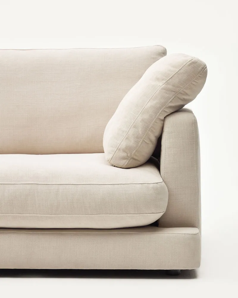Gala 3-Seater - Beige Chenille
