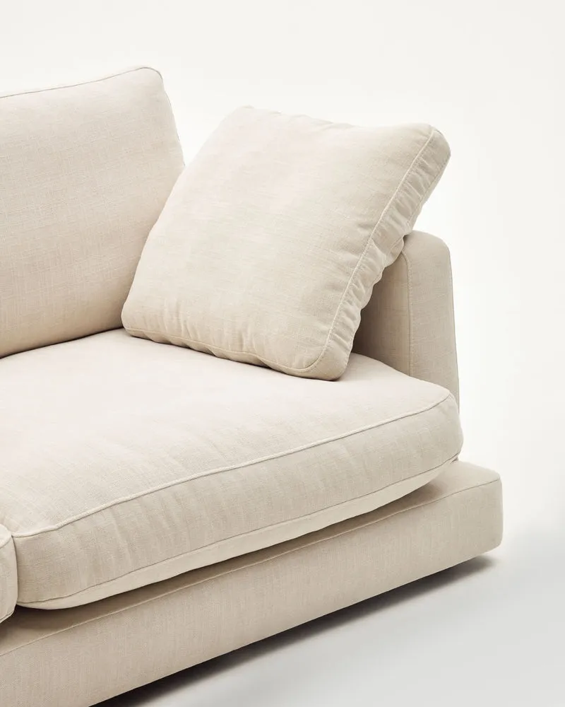 Gala 3-Seater - Beige Chenille