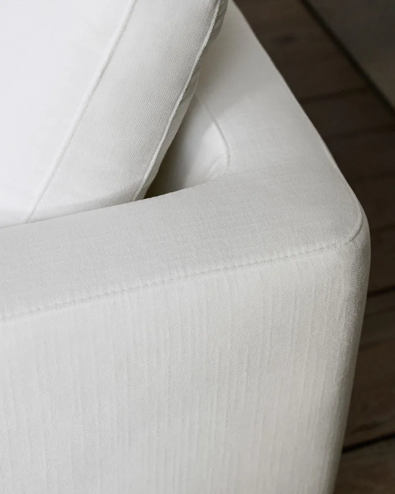 Gala 3-Seater - White Chenille