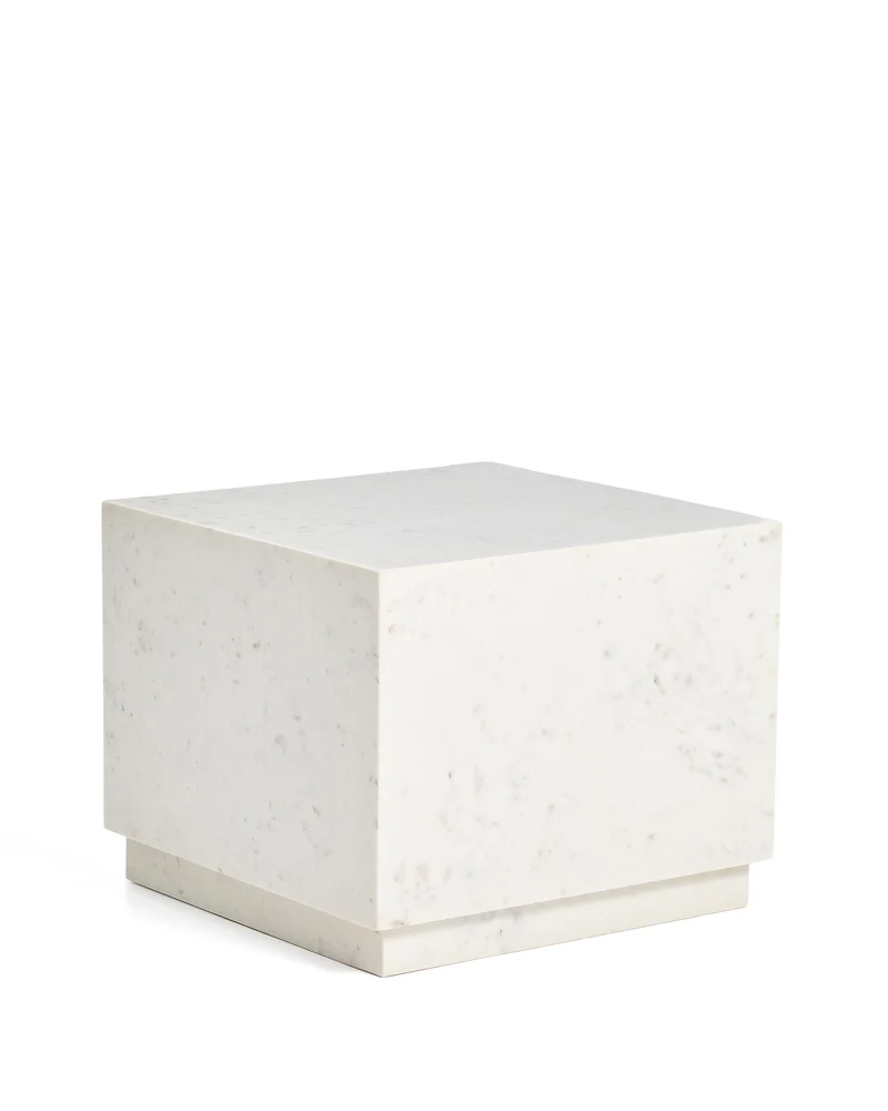 Sorein Side Table - White Marble