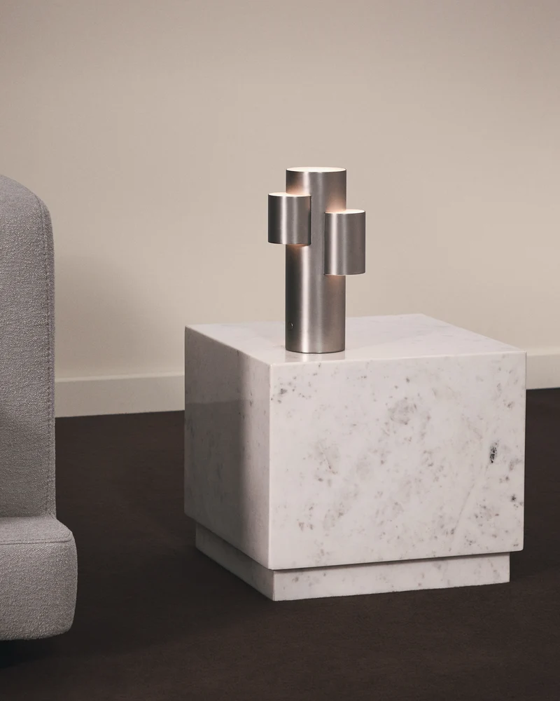 Sorein Side Table - White Marble