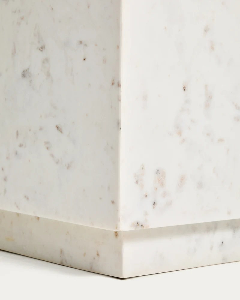 Sorein Side Table - White Marble