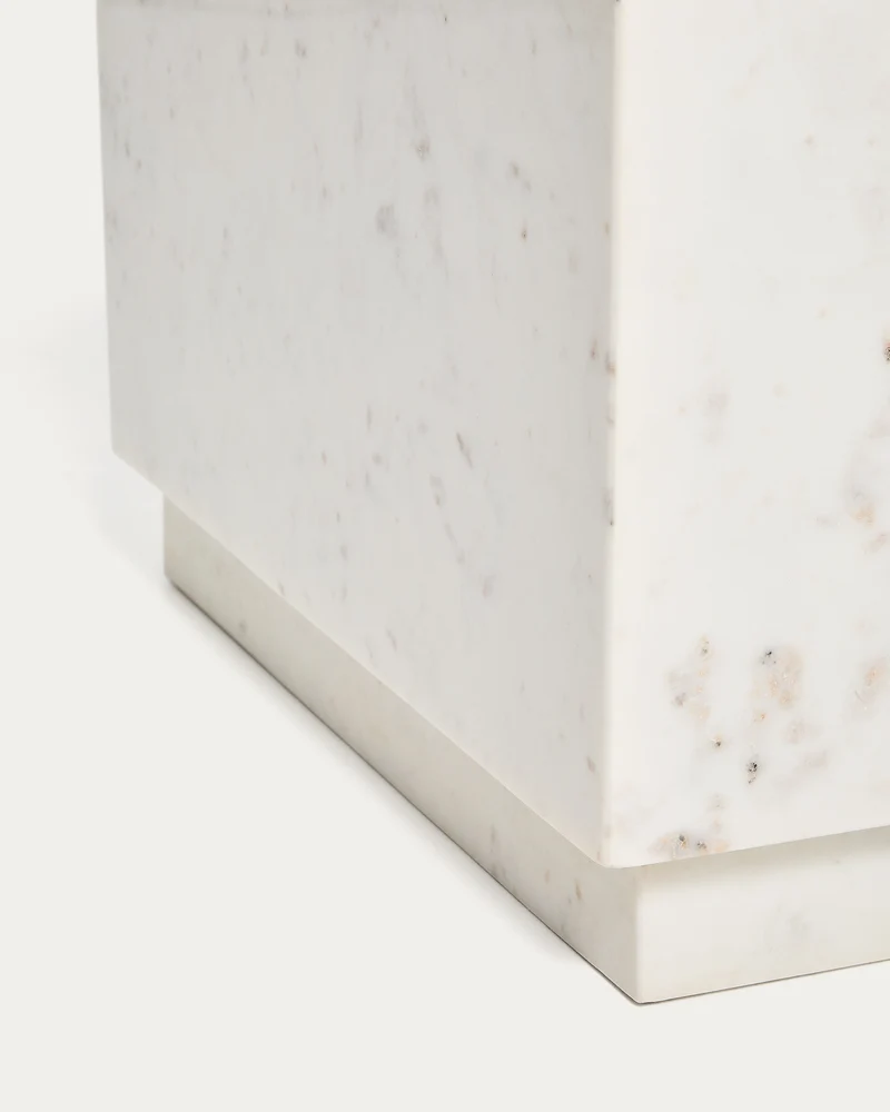 Sorein Side Table - White Marble