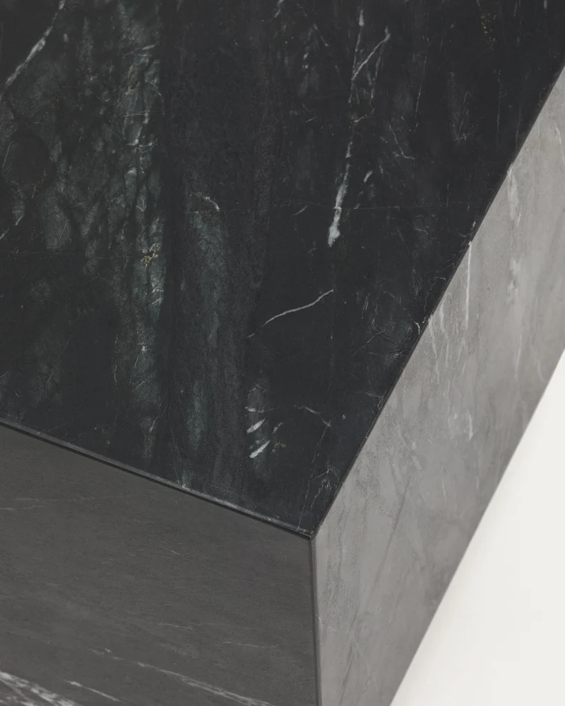 Sorein Side Table - Black Marble