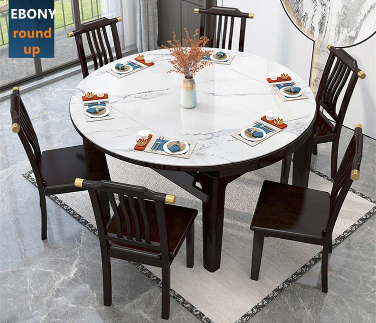 Ensemble de table à manger 2 en 1 en marbre