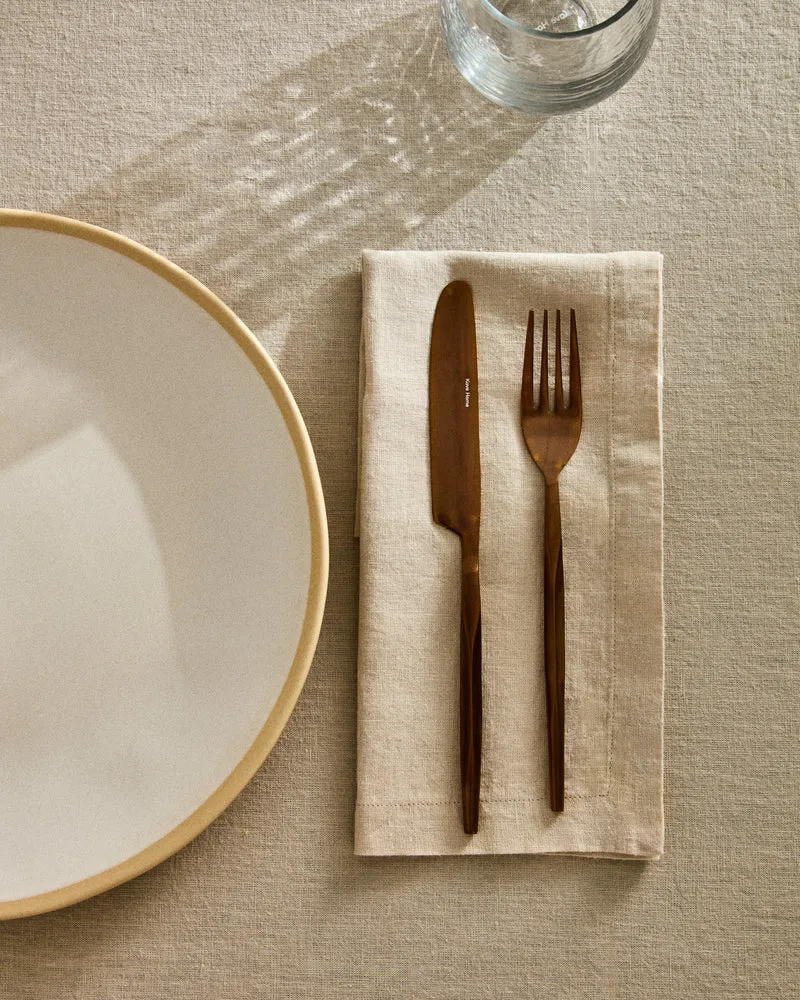 Aldine set of 2 napkins stone grey