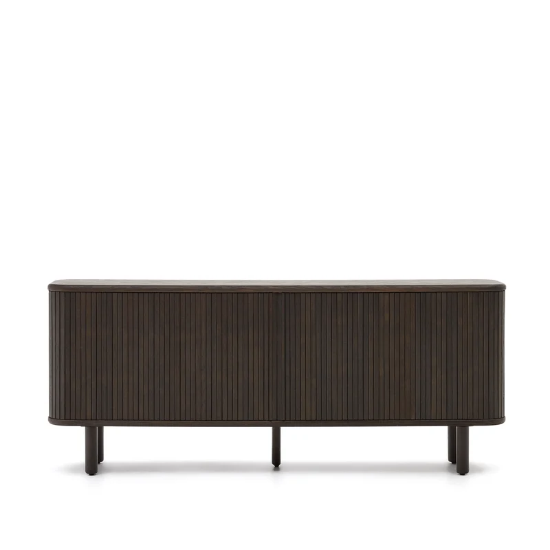Mailen 2 door sideboard in ash veneer with a dark finish 180 x 75 cm